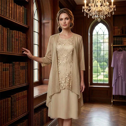 Julia - Conjunto elegante de vestido y chaqueta