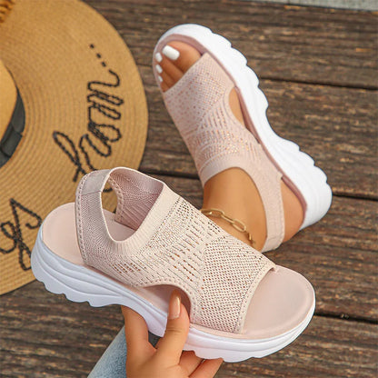 Selena - Sandalias de confort ergonómico con suela de buen agarre