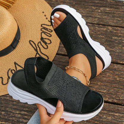 Selena - Sandalias de confort ergonómico con suela de buen agarre
