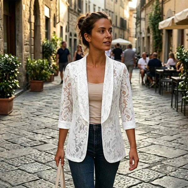 Noa - Blazer de encaje floral