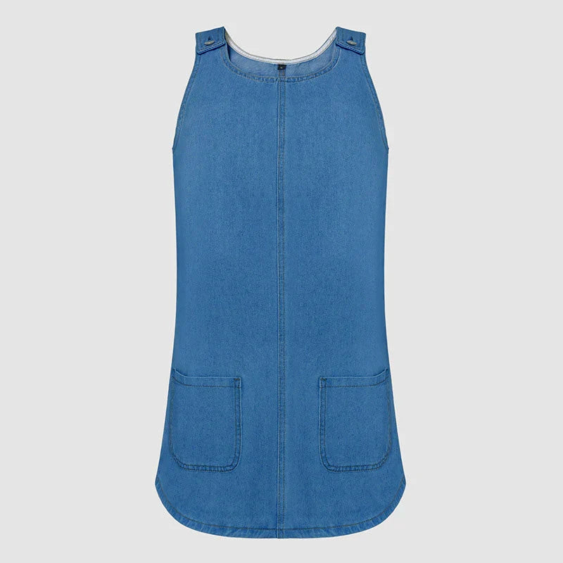 Alba - Vestido denim de estilo diario de Tirantes