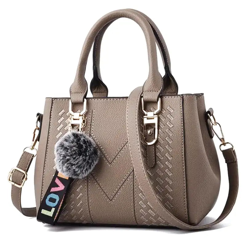 TANIA - Bolso Bandolera extraíble en cuero - Caqui - CARMEN VELVET