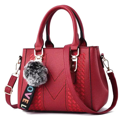 TANIA - Bolso Bandolera extraíble en cuero - Rojo - CARMEN VELVET