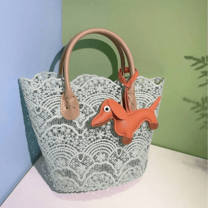 Mireya - Colgante para bolso con forma de teckel | CARMEN VELVET