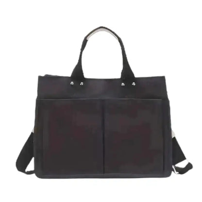 TERPSICHORE - Bolso Grande multibolsillos en lona resistente - Negro - CARMEN VELVET