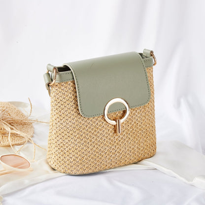 Yaiza - Sac bandoulière tissé à rabat — image 3