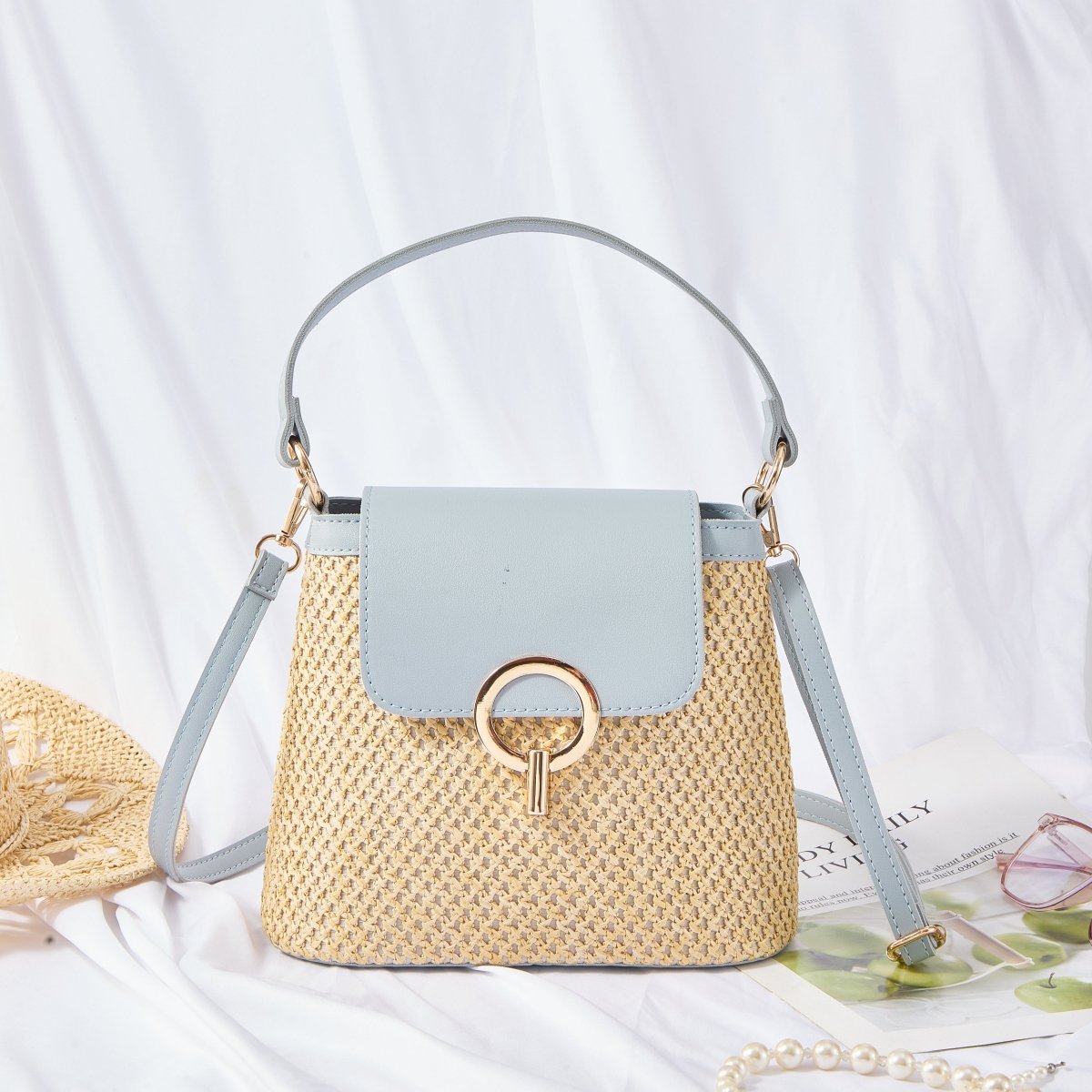 Yaiza - Sac bandoulière tissé à rabat — image 7