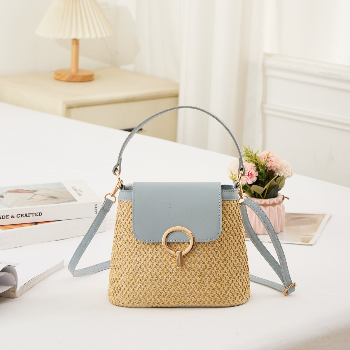 Yaiza - Sac bandoulière tissé à rabat — image 25