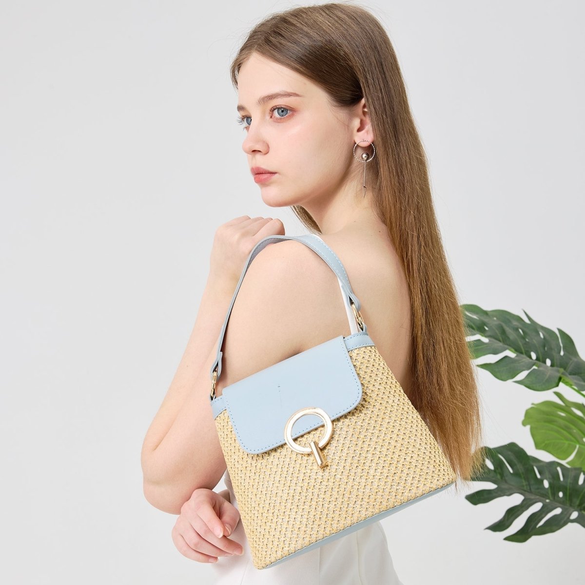 Yaiza - Sac bandoulière tissé à rabat — image 21
