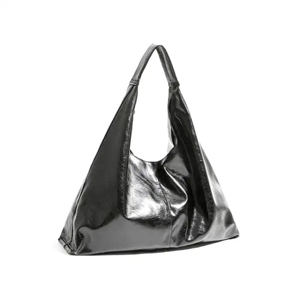 THÉMIS - Bolso Tote en tejido encerado - Negro - CARMEN VELVET