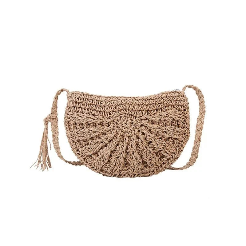 Abril - Bolso bandolera de crochet con borla | CARMEN VELVET
