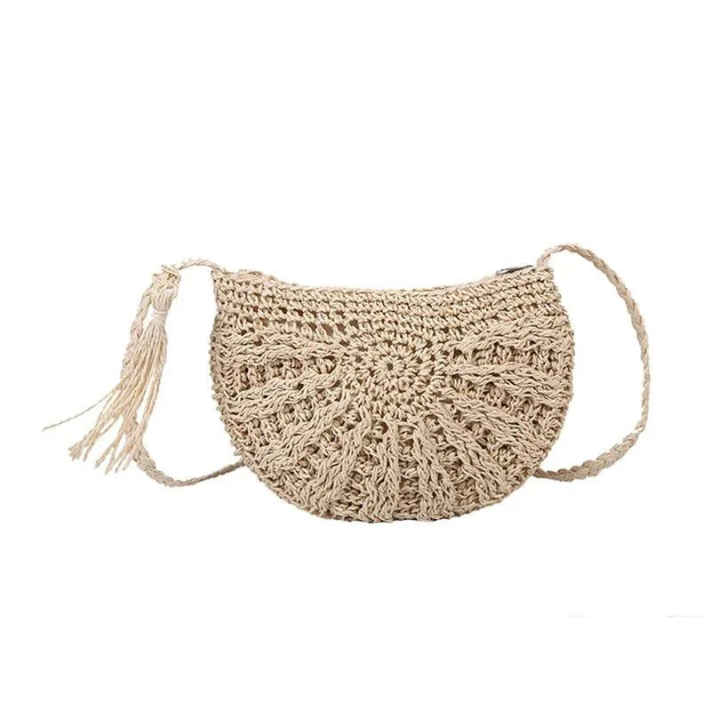 Abril - Bolso bandolera de crochet con borla | CARMEN VELVET