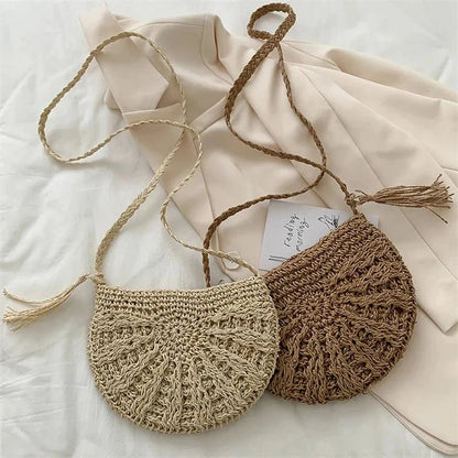 Abril - Bolso bandolera de crochet con borla | CARMEN VELVET