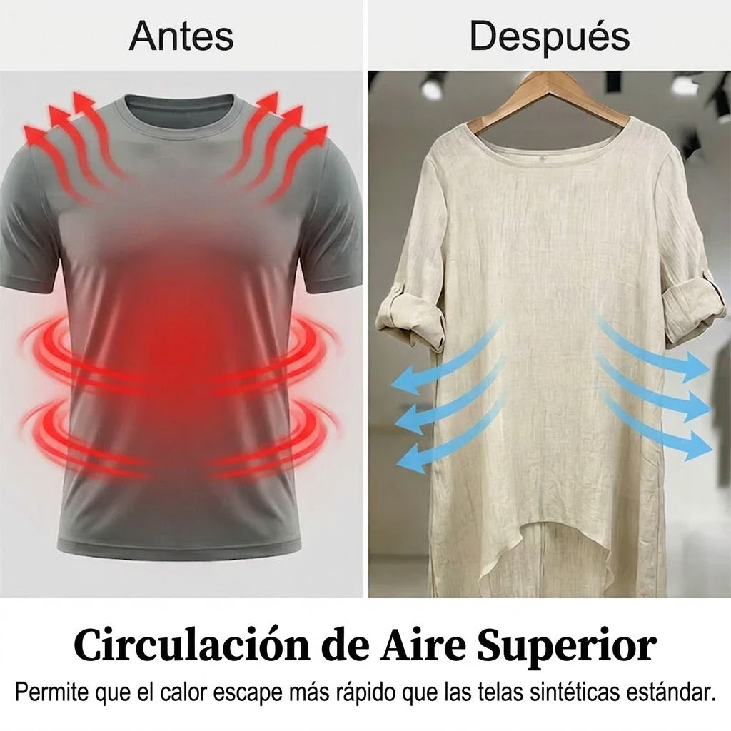 Inés - Túnica de manga larga con bajo asimétrico