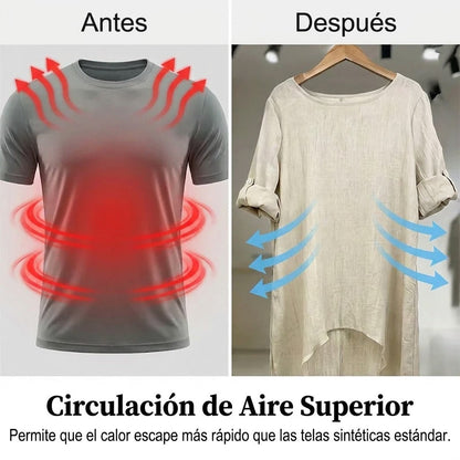 Inés - Túnica de manga larga con bajo asimétrico