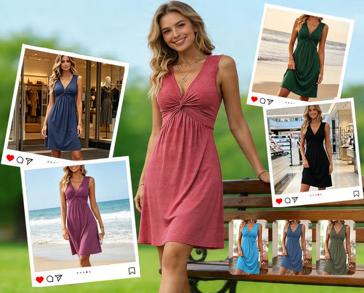 Sara - Vestido favorecedor con efecto silueta estilizada