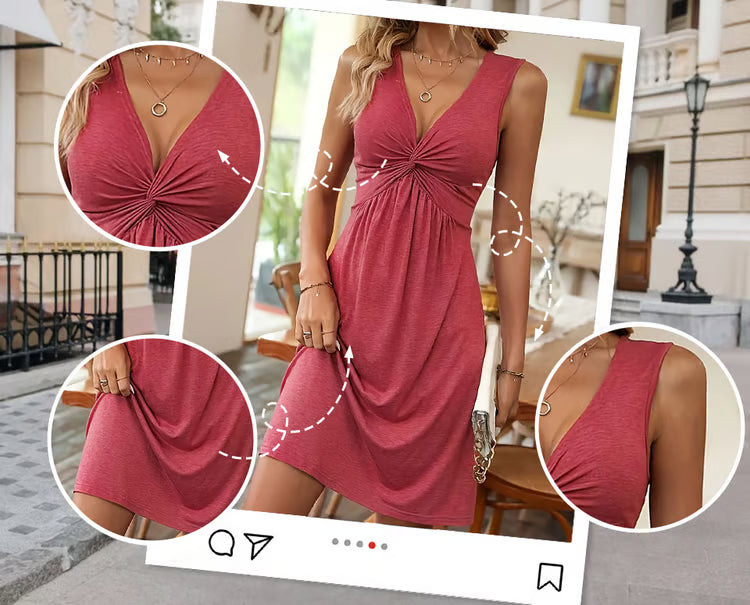 Sara - Vestido favorecedor con efecto silueta estilizada