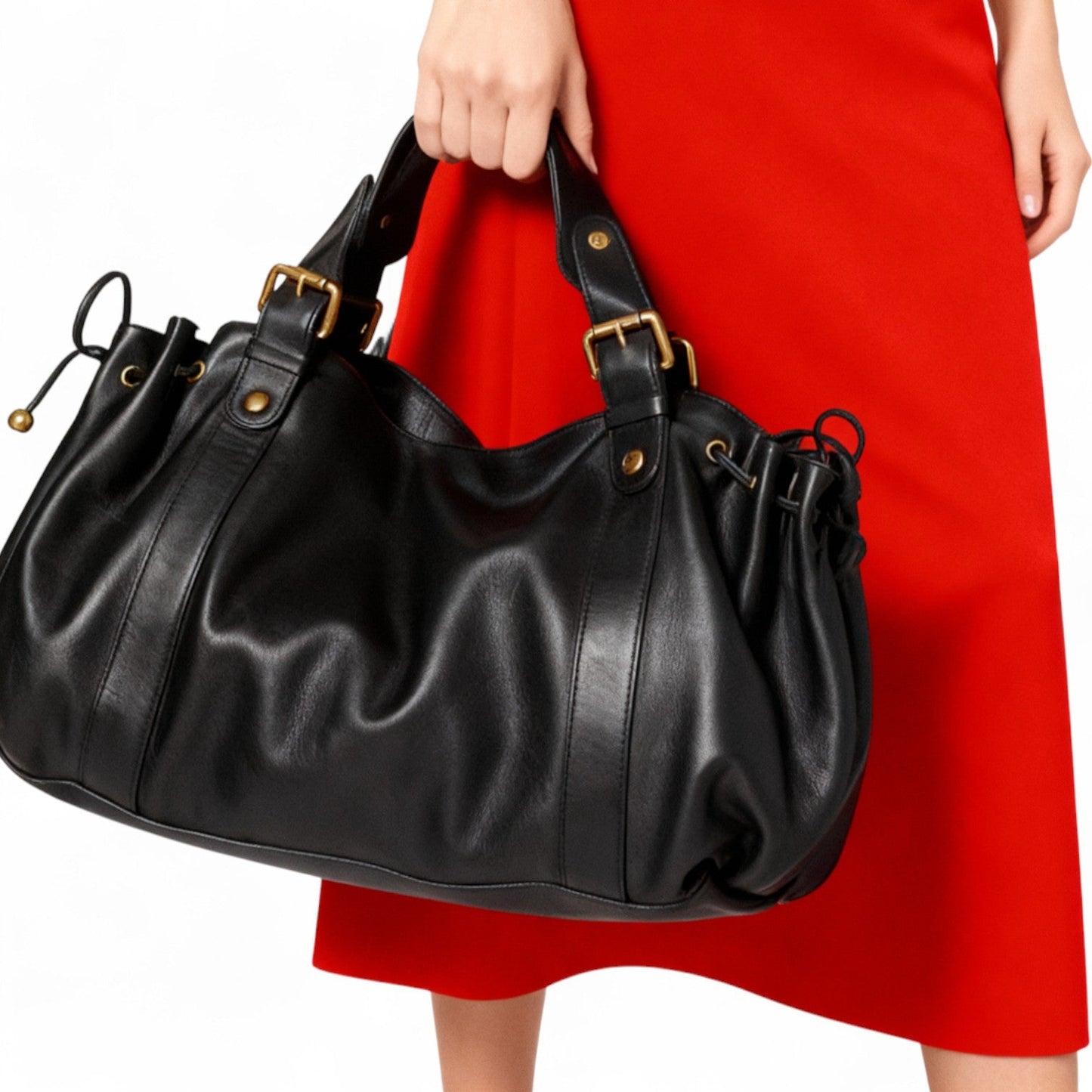 NWAE - Bolso Grande de Cuero - CARMEN VELVET