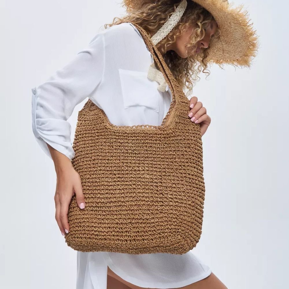 Malena - Bolso hobo de paja de gran capacidad | CARMEN VELVET