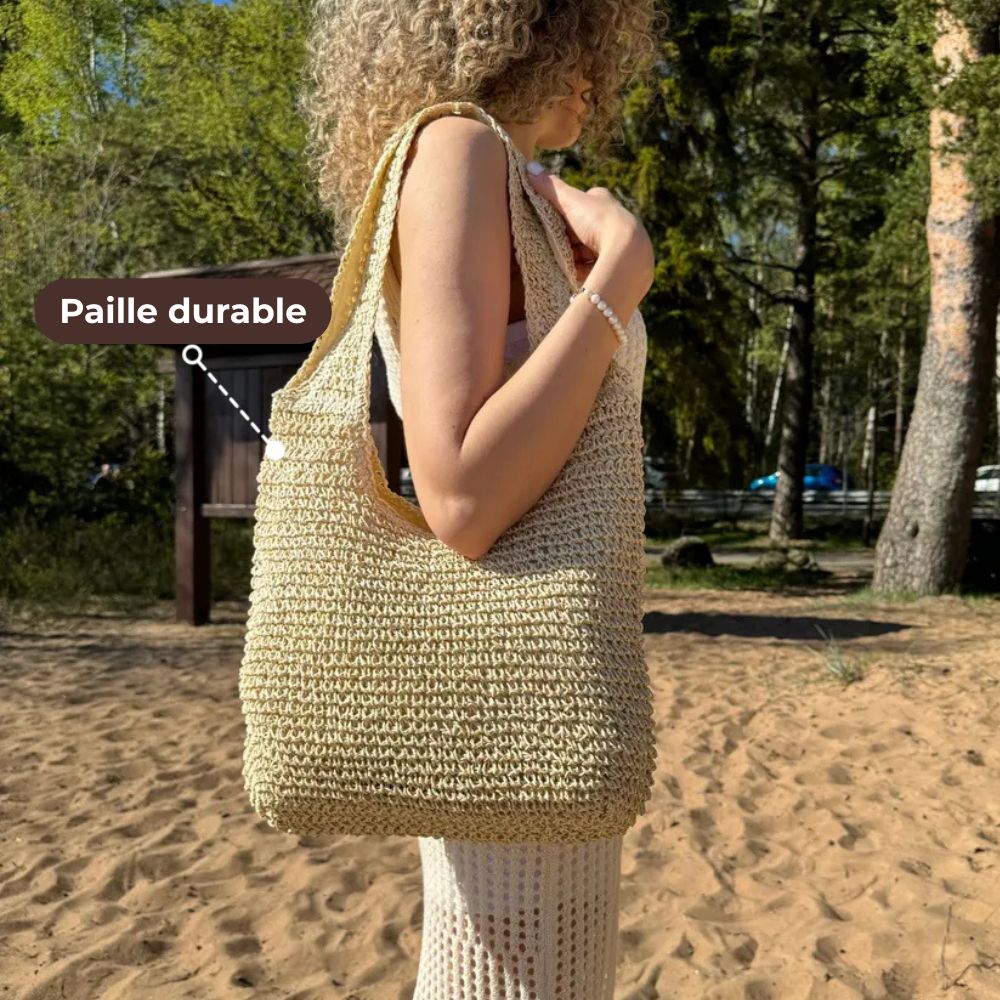 Malena - Bolso hobo de paja de gran capacidad | CARMEN VELVET