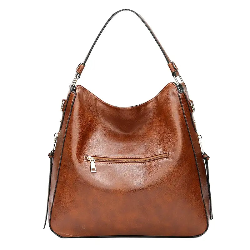 YUDITH - Bolso grande bandolera en cuero - CARMEN VELVET