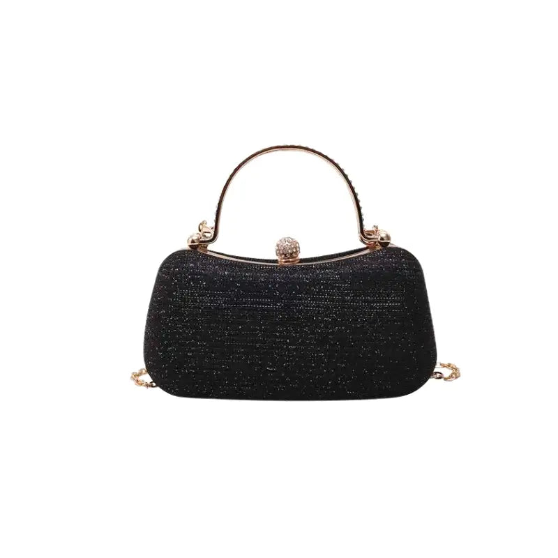 ZÉLIE - Bolso Pequeño de fiesta en bandolera - Negro - CARMEN VELVET
