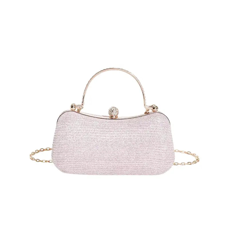 ZÉLIE - Bolso Pequeño de fiesta en bandolera - Rosa - CARMEN VELVET